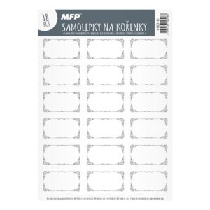 Samolepky na koreničky MFP 15,4x22,5cm čisté
