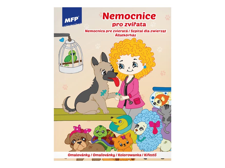Omaľovanky MFP A4 Nemocnice pre zvieratká 210x276mm/32