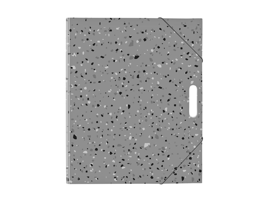 Zložka na výkresy A4 terrazzo šedá