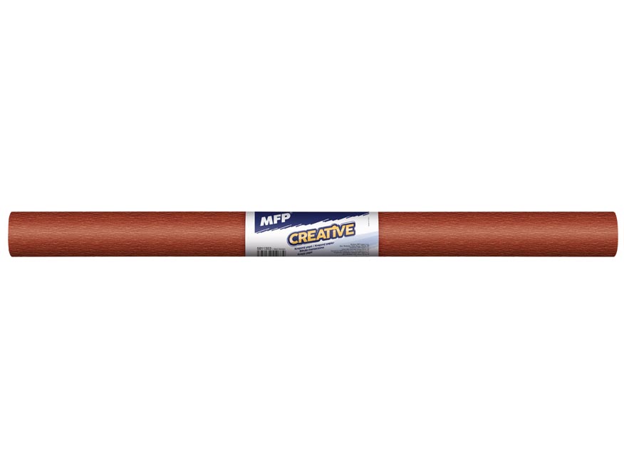 Krepový papier rolka 50x200cm hnedý tmavý