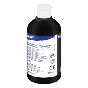 Farba temperová 500ml čierna