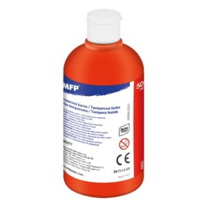 Farba temperová 500ml červená