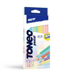 Pastelky MFP TONEO 12 ks Pastelové triangular so strúhadlom