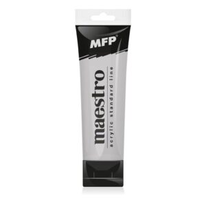 Akrylová farba 75ml - metallic silver