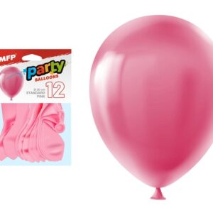 Balónik M balenie 12ks štandard 30cm ružový