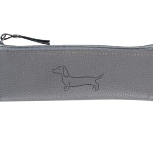 Peračník etue mini s gumou na diár Sausage Dog dark gray 20x4cm