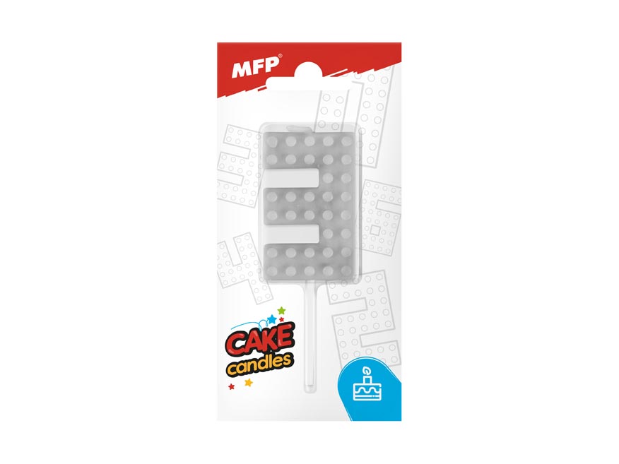 Sviečka tortová MFP blok č. 3 šedá