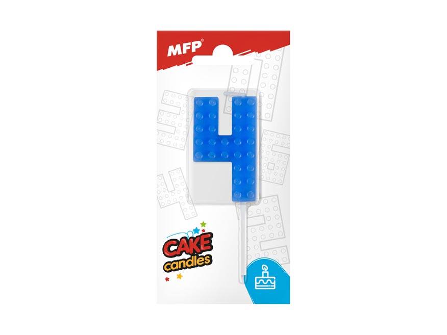 Sviečka tortová MFP blok č. 4 modrá