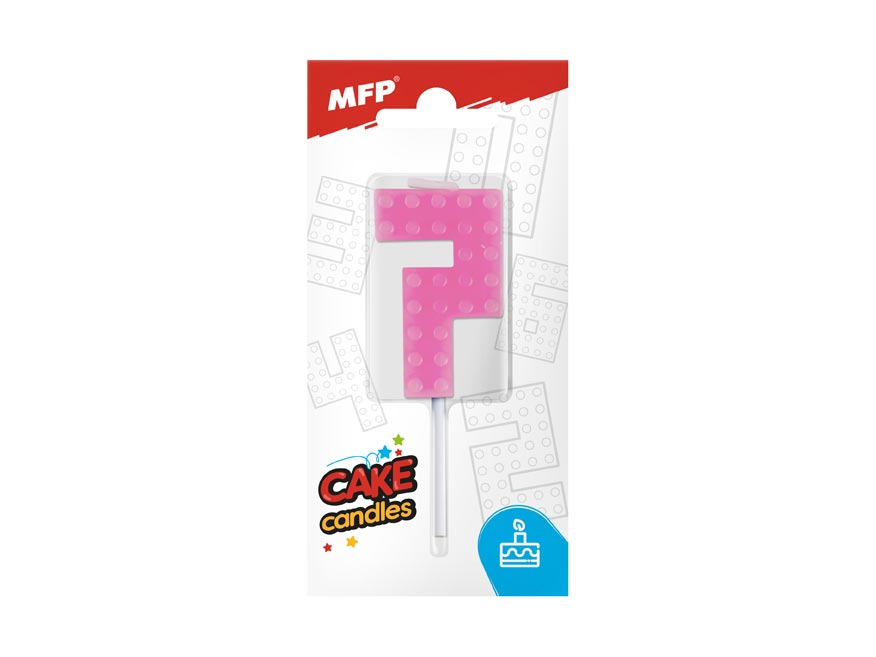 Sviečka tortová MFP blok č. 7 ružová