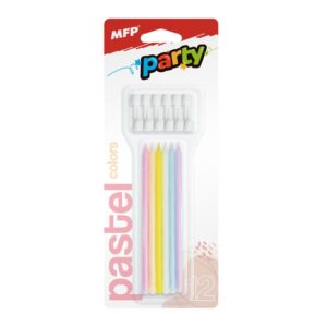 Sviečky tortové MFP pastel 12ks 12,5cm