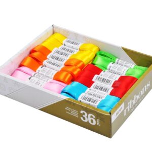 Stuha 3m x 1,2cm box mix 2