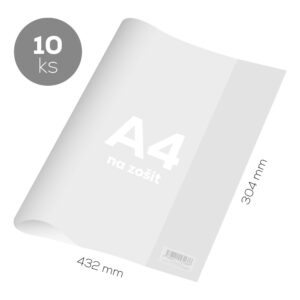 Obal na zošit A4 JUNIOR – transparentný, 432 × 304 mm (1 ks)